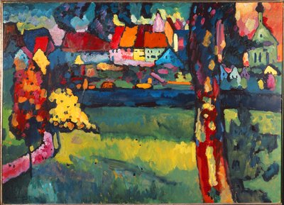 Murnau, 1909 (óleo) de Wassily Kandinsky